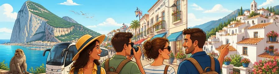 Excursión Guiada de Día Completo a Gibraltar y Mijas desde Málaga