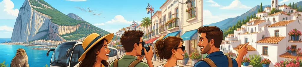 Excursión Guiada de Día Completo a Gibraltar y Mijas desde Málaga