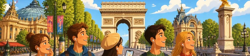 Descubre los Campos Elíseos de París con una audioguía a pie