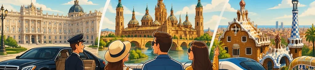Descubre Madrid, Zaragoza y Barcelona en tours privados con transporte de lujo