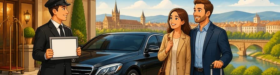 Servicio de traslado privado: de Pamplona a Logroño en coche de lujo