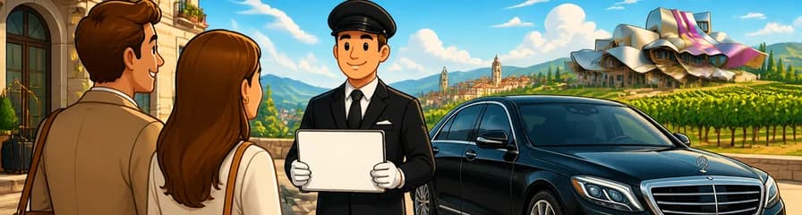 Servicio de traslado privado de lujo de Pamplona a Elciego