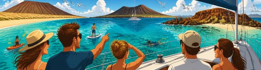 Aventura marítima por Fuerteventura, Isla de Lobos y Lanzarote, incluyendo las Playas de Papagayo