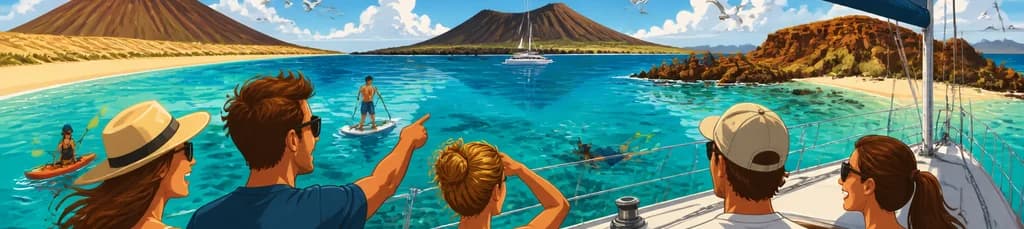 Aventura marítima por Fuerteventura, Isla de Lobos y Lanzarote, incluyendo las Playas de Papagayo