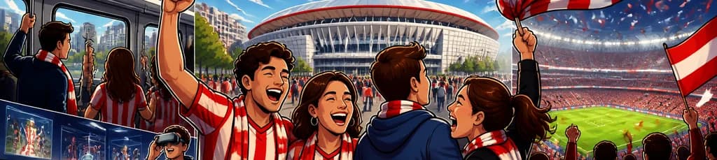 Vive la emoción de un partido del Atlético de Madrid junto a la afición local en Madrid