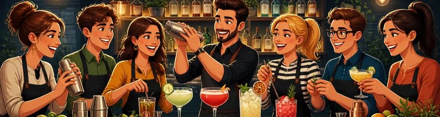 Taller de Mixología para Grupos en la Escuela de Coctelería de Madrid