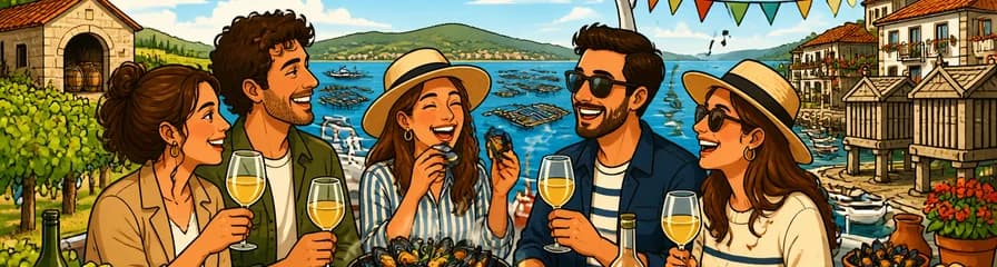 Experiencia privada completa por las Rías Baixas: cata de vinos, gastronomía local, mejillones y servicio de recogida