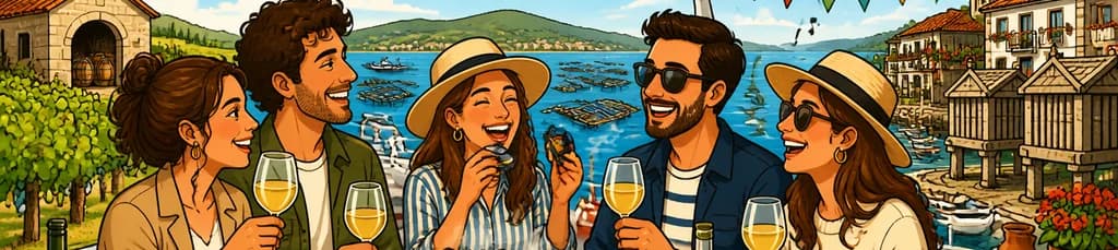 Experiencia privada completa por las Rías Baixas: cata de vinos, gastronomía local, mejillones y servicio de recogida
