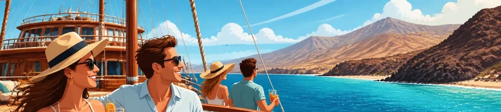Travesía VIP por el Sur de Fuerteventura en una Goleta Turca