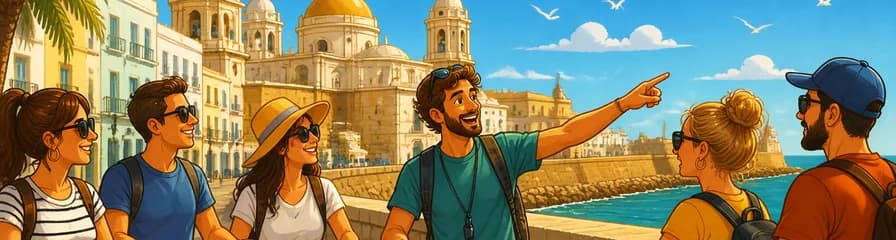 Recorrido guiado en bicicleta de 2 horas y media por Cádiz