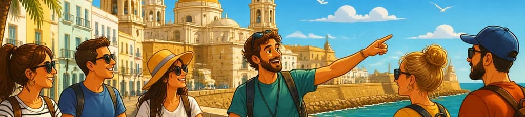 Recorrido guiado en bicicleta de 2 horas y media por Cádiz