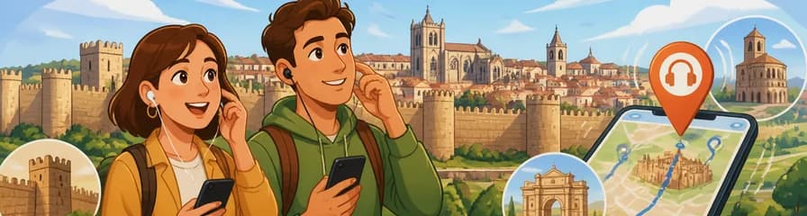 Aplicación con audioguía para rutas autoguiadas por Ávila