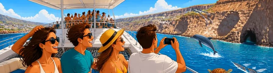 Travesía en catamarán por la costa de Gran Canaria con salida desde Puerto Rico