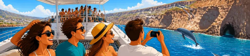 Travesía en catamarán por la costa de Gran Canaria con salida desde Puerto Rico