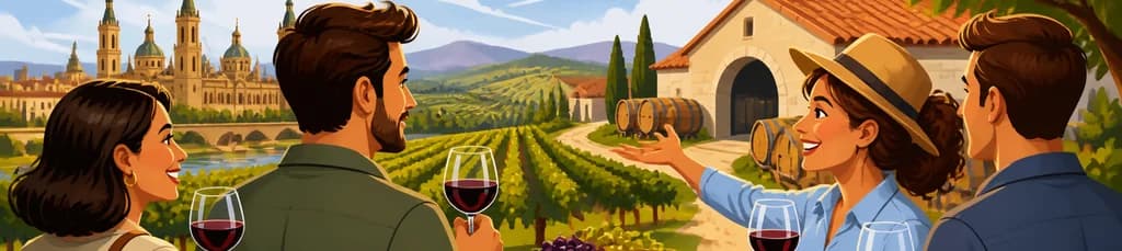Tour de medio día por bodegas con salida desde Zaragoza