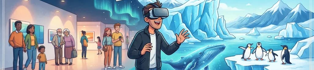 Sumérgete en la Antártida: Exposición interactiva con realidad virtual en Lloret de Mar
