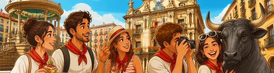 Experiencia guiada a pie por Pamplona: un paseo con aperitivo y sesión fotográfica