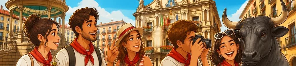 Experiencia guiada a pie por Pamplona: un paseo con aperitivo y sesión fotográfica