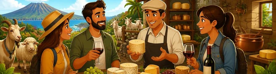 Descubre Tenerife: Excursión artesanal a una granja de quesos con degustación de quesos y vinos