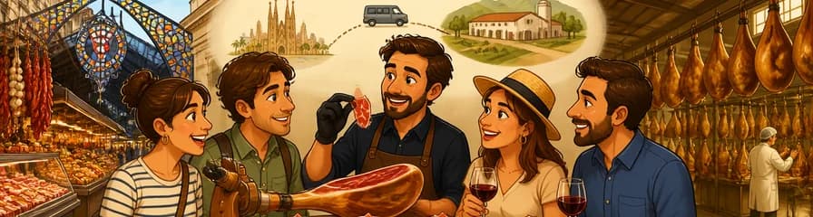 Tour y cata de jamón ibérico: de La Boqueria a la fábrica, en Barcelona