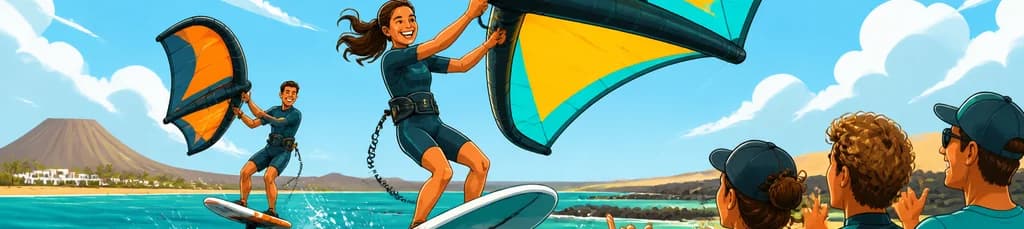 Lecciones de Wing Foil para novatos en Corralejo y Fuerteventura