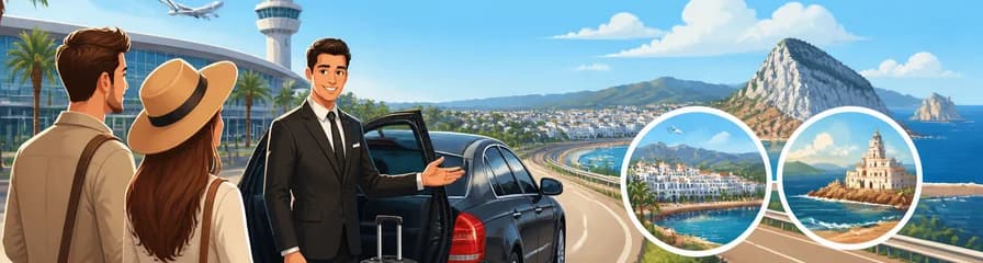Servicio de traslado VIP desde el Aeropuerto de Málaga con destino a Algeciras o Tarifa