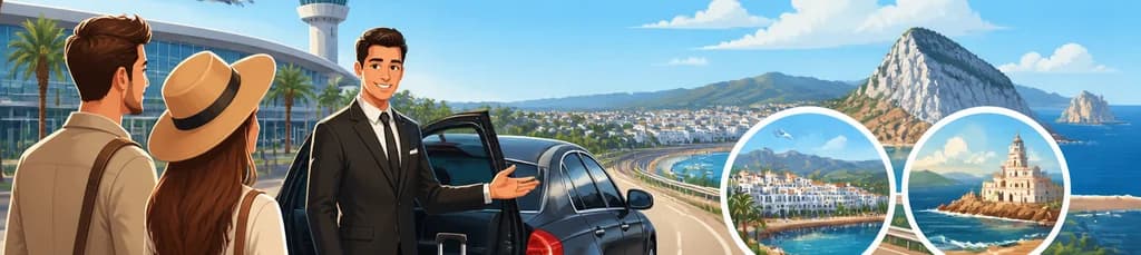Servicio de traslado VIP desde el Aeropuerto de Málaga con destino a Algeciras o Tarifa
