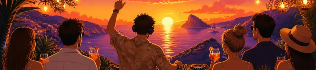 Puesta de sol exclusiva con música de DJ en vivo en Mallorca
