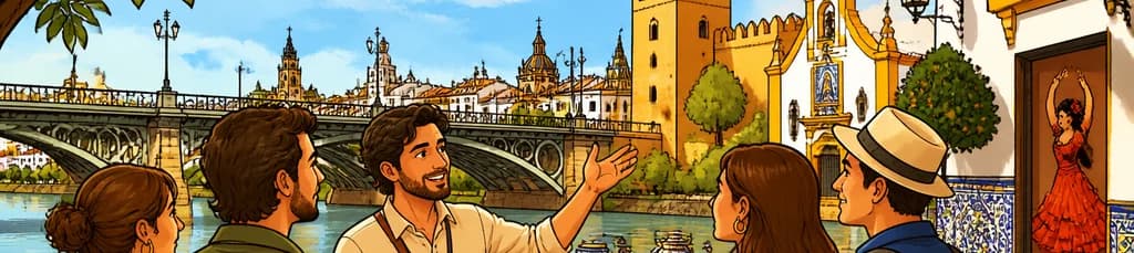 Recorrido privado a pie por el río y el barrio de Triana en Sevilla