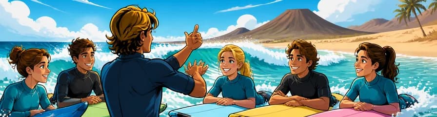 Disfruta de una Clase de Surf de Cuatro Horas en Corralejo, Fuerteventura