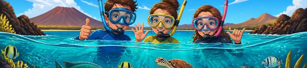 Exploración de la vida marina de Fuerteventura practicando snorkel