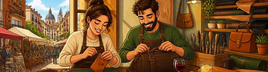 Crea tu propia pieza de artesanía en cuero en el Rastro de Madrid