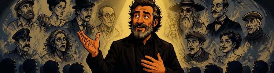 Representación de "Luces de Bohemia" por Héctor Urién en el Teatro Soho de Madrid