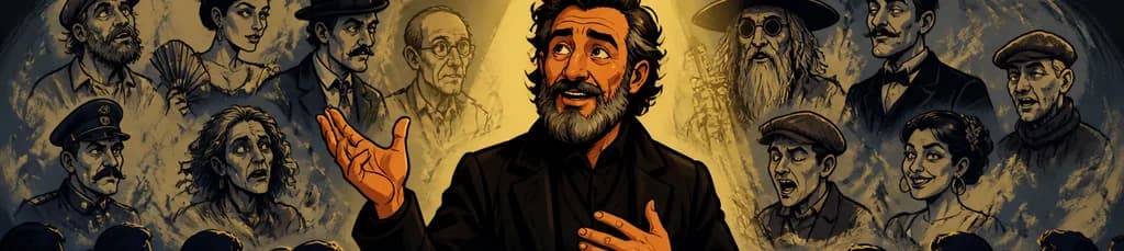 Representación de "Luces de Bohemia" por Héctor Urién en el Teatro Soho de Madrid