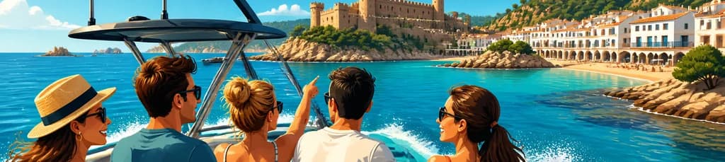 Travesía en barco desde Platja d'Aro con destino a Calella de Palafrugell