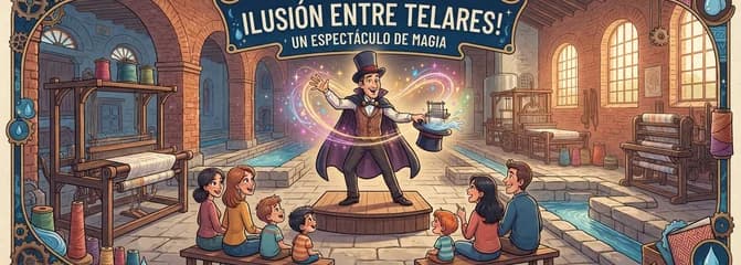 ¡Ilusión entre telares! Un espectáculo de magia en el Museo del Agua y el Tejido de Manresa