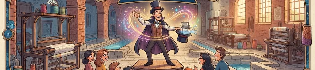 ¡Ilusión entre telares! Un espectáculo de magia en el Museo del Agua y el Tejido de Manresa