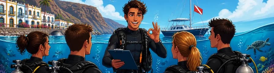 Formación PADI Pro Divemaster en la localidad de Puerto de Mogán