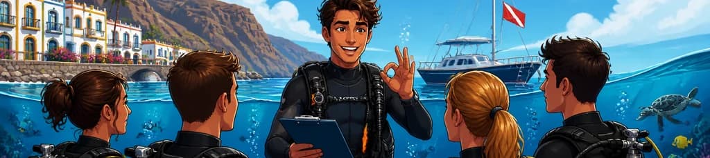 Formación PADI Pro Divemaster en la localidad de Puerto de Mogán