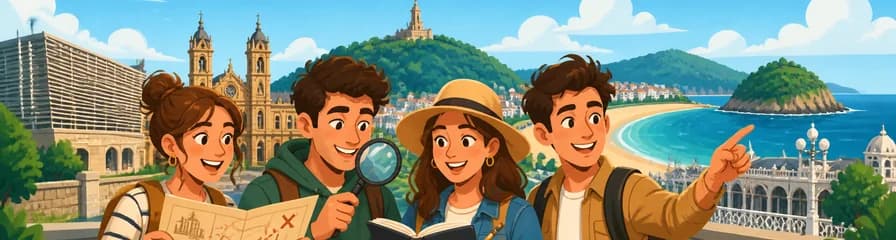 Recorrido autoguiado y búsqueda del tesoro en San Sebastián Donostia