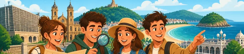 Recorrido autoguiado y búsqueda del tesoro en San Sebastián Donostia