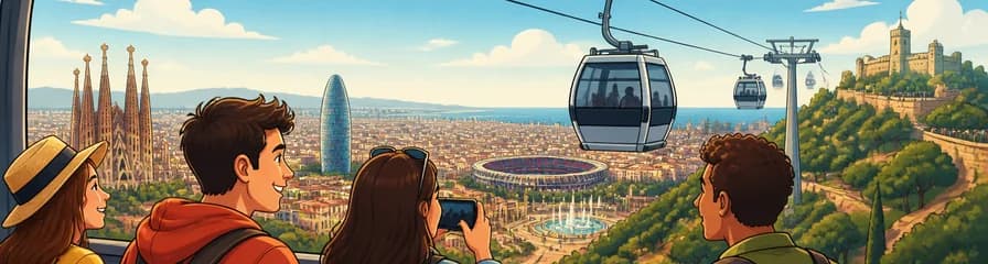 Asciende al Teleférico de Montjuic y descubre Barcelona desde las alturas