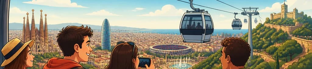Asciende al Teleférico de Montjuic y descubre Barcelona desde las alturas