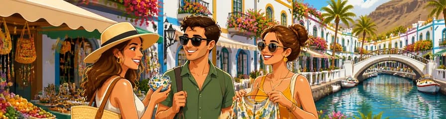 Una jornada de compras en Puerto Mogán, Gran Canaria