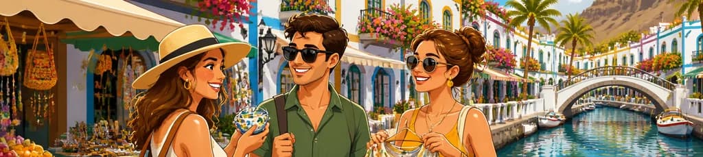 Una jornada de compras en Puerto Mogán, Gran Canaria