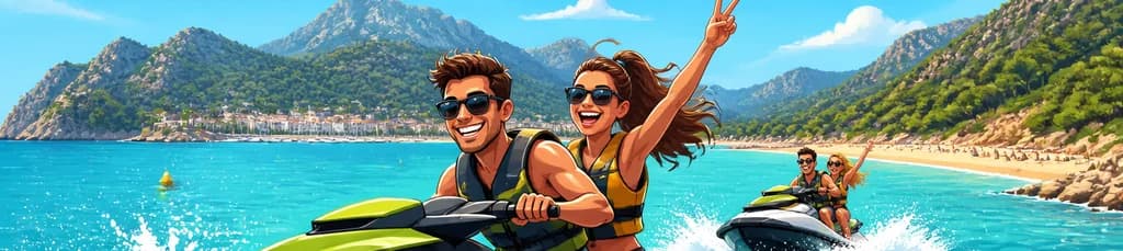 Aventura en moto acuática por la playa de Formentor y la bahía de Pollensa