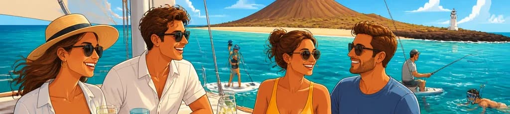 Travesía en barco privada a la Isla de Lobos con salida desde Corralejo