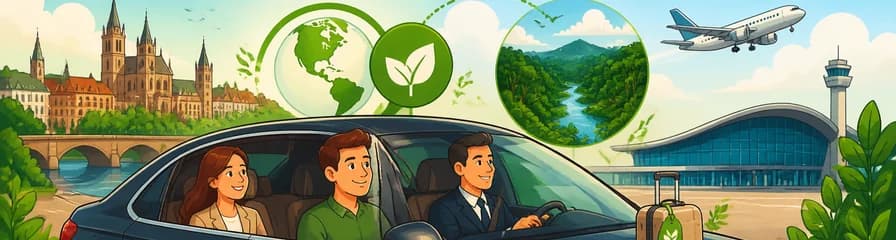 Traslado privado con compensación de CO2: salida de Valladolid al Aeropuerto VLL
