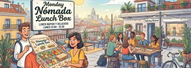Disfruta de un almuerzo rápido con la "Monday Nómada Lunch Box" en Safestay Madrid
