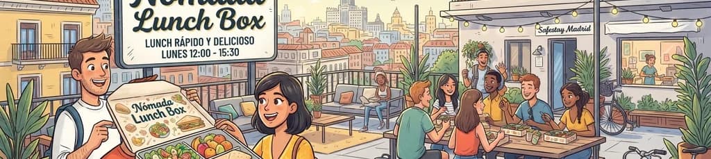 Disfruta de un almuerzo rápido con la "Monday Nómada Lunch Box" en Safestay Madrid